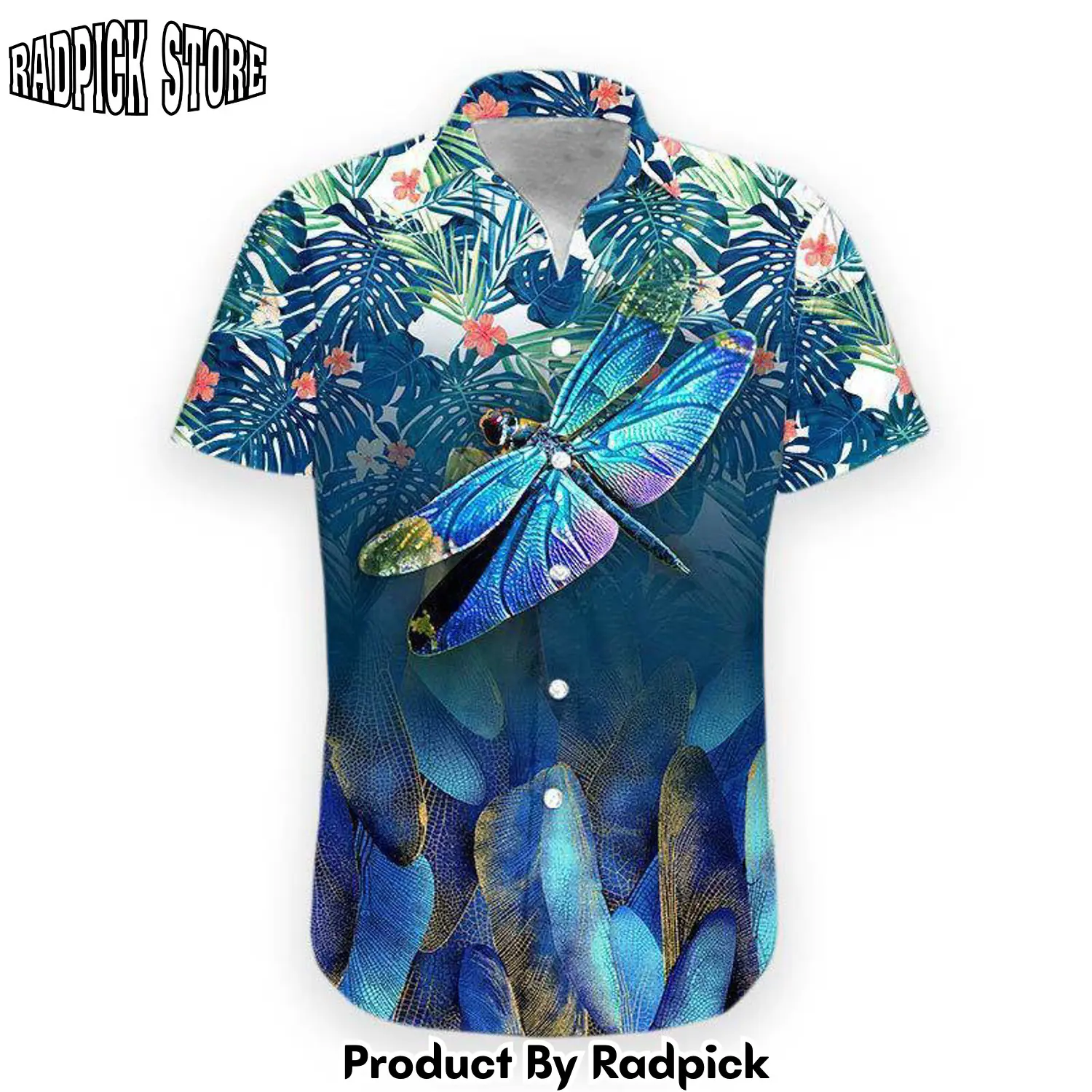 Radpick 3d dragonfly hawaii shirt rp292881